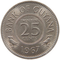 GUYANA 25 CENTS 1967 TOP #c038 0045 - Guyana