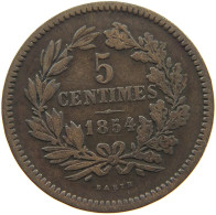 LUXEMBOURG 5 CENTIMES 1854 #c080 0259 - Luxembourg