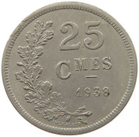 LUXEMBOURG 25 CENTIMES 1938 #s072 0467 - Luxembourg