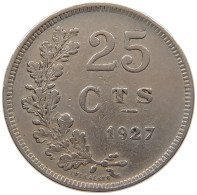 LUXEMBOURG 25 CENTIMES 1927 #a045 1165 - Luxembourg