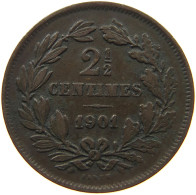 LUXEMBOURG 2 1/2 CENTIMES 1901 #c009 0309 - Luxembourg