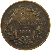 LUXEMBOURG 2 1/2 CENTIMES 1901 #s018 0329 - Luxembourg