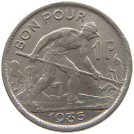 LUXEMBOURG 1 FRANC 1935 TOP #a080 0155 - Luxembourg