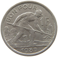 LUXEMBOURG 1 FRANC 1935 #s072 0597 - Luxembourg