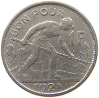 LUXEMBOURG 1 FRANC 1924 #a016 0721 - Luxembourg