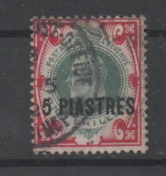 British Levant, Used, 1909, Michel 31 - Levante Británica