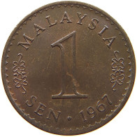 MALAYSIA 1 SEN 1967 TOP #s062 0435 - Malaysie