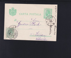 Rumänien Romania GSK Mit ZuF 1900 Braila Nach Schweiz - Storia Postale