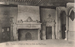 BELGIQUE - Furnes - L'Hôtel De Ville - La Salle Des Pas Perdus - Carte Postale Ancienne - Otros & Sin Clasificación