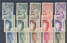 Aspects Du Fezzan   N° 28 à 42 Neufs Xx - Unused Stamps