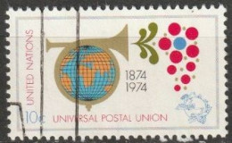 UNO New York 1974 MiNr.266 O Gestempelt 100 Jahre Weltpostverein UPU ( 4765 )günstige Versandkosten - Usati