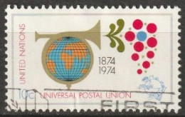 UNO New York 1974 MiNr.266 O Gestempelt 100 Jahre Weltpostverein UPU ( 4766 )günstige Versandkosten - Usati