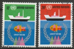 UNO New York 1974 MiNr.277 - 278 O Gestempelt Seerechtskonferenz Der UNO ( 4749 )günstige Versandkosten - Gebruikt