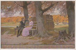 Paul Hey "Herbst" Autumn , Romantic Couple Old Postcard - Hey, Paul