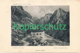 D101 101-3 E.T. Compton Knorrhütte Alpenverein Berghütte Lichtdruck 1894 !! - Sonstige & Ohne Zuordnung