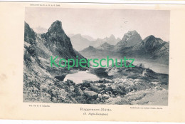 D101 104-2 E.T. Compton Rappenseehütte Alpenverein Berghütte Lichtdruck 1894 !! - Sonstige & Ohne Zuordnung