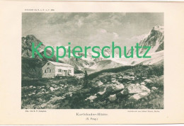 D101 106-2 E.T. Compton Karlsbader Hütte Alpenverein Berghütte Lichtdruck 1894 !! - Autres & Non Classés