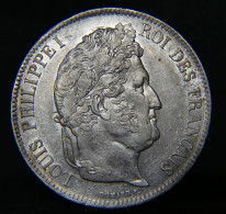 France, 5 Francs 1836  Louis Philippe I *AU* Silver Coin - 5 Francs