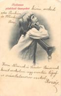 Postcard Photograph Of Child Praying Hungary 1929 - Cartes Humoristiques