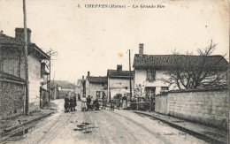 Cheppes * La Grande Rue Du Village * Villageois - Other & Unclassified