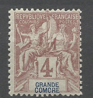 GRAND COMORE N° 17 NEUF* TRACE DE CHARNIERE  / Hinge  / MH - Nuevos