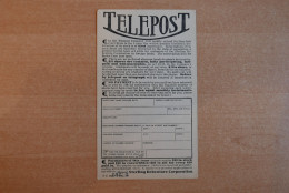 Postal Stationery, Telepost, Telegraphy, 1910 - Poste