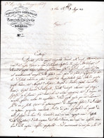 2070. GREECE, ITALY. 1839 LETTER FROM CONSULATE OF THE KINGDOM OF THE TWO SICILIES IN ATHENS. DISINFECTED IN ANCONA - ...-1861 Préphilatélie