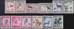 South-West Africa    .    SG    .    154/165      .    *    .    Mint-hinged - South West Africa (1923-1990)