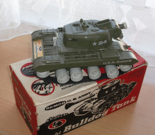 PANZER Von REMCO BULLDOG TANK US.ARMY Batteriebetrieben, Mit Original Verpackungsschachtel, Reperaturbedürftig ... - Carri Armati