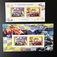 Burundi 2014 / 2015 Mi. 3499 - 3500 Bl. 512 - 513 ND IMPERF Formule 1 Formula Formel Eins Hamilton Ferrari Mercedes Car - Autos