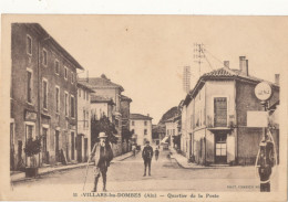 01 // VILLARS LES DOMBES  Quartier De La Poste   Edit Combier 11 / Pompe A Essence - Villars-les-Dombes