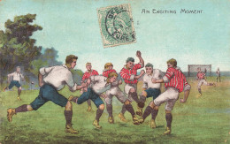 RUGBY * CPA Illustrateur 1907 * Sport Football Rugby * An Exciting Moment ! - Rugby