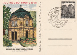 Luxembourg Carte Journée Du Timbre 1948 - Lettres & Documents