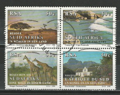 South Africa SG 714-17, Mi 804-07 O VB - Used Stamps