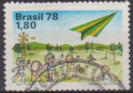 Jeux D'enfants - BRESIL - Avion De Papier - N° 1324 - 1978 - Gebruikt