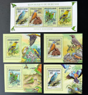 Burundi 2015 / 2016 Mi. AA-AD 3577 + Bl. Oiseaux Migrateurs Birds Vogel - Unused Stamps