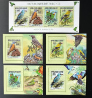 Burundi 2015 / 2016 Mi. AA-AD 3577 + Bl. ND IMPERF Oiseaux Migrateurs Birds Vogel - Unused Stamps