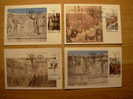 ESPAÑA 175 Anv Constitucion Cadiz 1812 Matasellos Madrid Edifil 2887-90 Maxi Card Carte Maximum Complete Set - Tarjetas Máxima