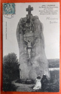 CPA (22) Plemeur. Le Menhir De Saint Duzec.  (2A.n°1324) - Pleumeur-Bodou