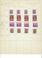 GROOT LOT BRECHT Met O.a. Serie Nr. 6024 Kompleet ; Details & Staat Zie 12 Scans !  LOT 273 - Rolstempels 1930-..