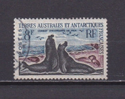 TAAF 1959 TIMBRE N°13C OBLITERE ELEPHANTS DE MER - Used Stamps