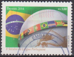 Drapeau, Globe - BRESIL - Langue Portugaise - N° 3326 - 2014 - Usados