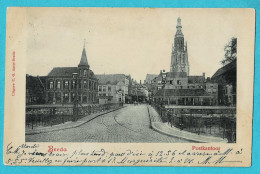 * Breda (Noord Brabant - Nederland) * (Uitgave C. G. Aarts) Postkantoor, La Poste, Post Office, Pont, Tramway, Old - Breda