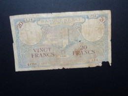 MAROC : 20 FRANCS   1-3-1945    MetK 513c, / P 18b     AB - Marokko