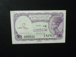 EGYPTE : 5 PIASTRES  L.1940  Série 65   P 182j    NEUF - Egypte