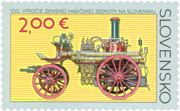 Slovakia 2022 100th Ann Of The National Firefighters Union Stamp Mint - Stage-Coaches