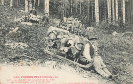 Gérardmer * Les Schlitteurs Descendant Les Bois De La Montagne * Forêt De L'urson * Métier Bois - Gerardmer