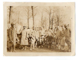 PHOTO 561 - MILITARIA - Photo Originale 12 X 9 - Un Groupe De Soldats Au Camp D'Augereau Bois La Ville Près VERDUN - Krieg, Militär