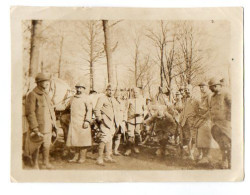 PHOTO 561 - MILITARIA - Photo Originale 12 X 9 - Un Groupe De Soldats Au Camp D'Augereau Bois La Ville Près VERDUN - Guerra, Militari