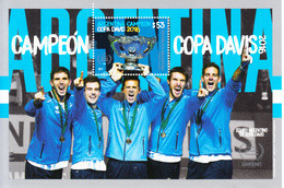 2017 Argentina Davis Cup Tennis Winners Souvenir Sheet MNH - Unused Stamps